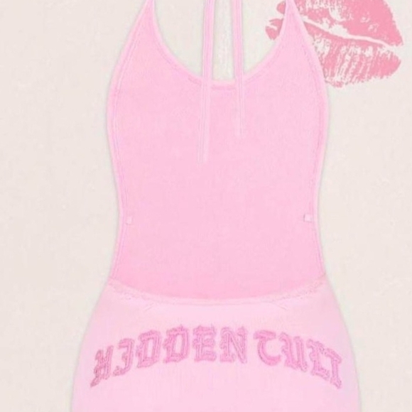 Hidden Pink Backless Dress - Picture 2 of 4